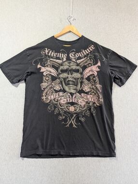Xtreme Couture Life After Death T-Shirt Men's 2XL Black Graphic Tee